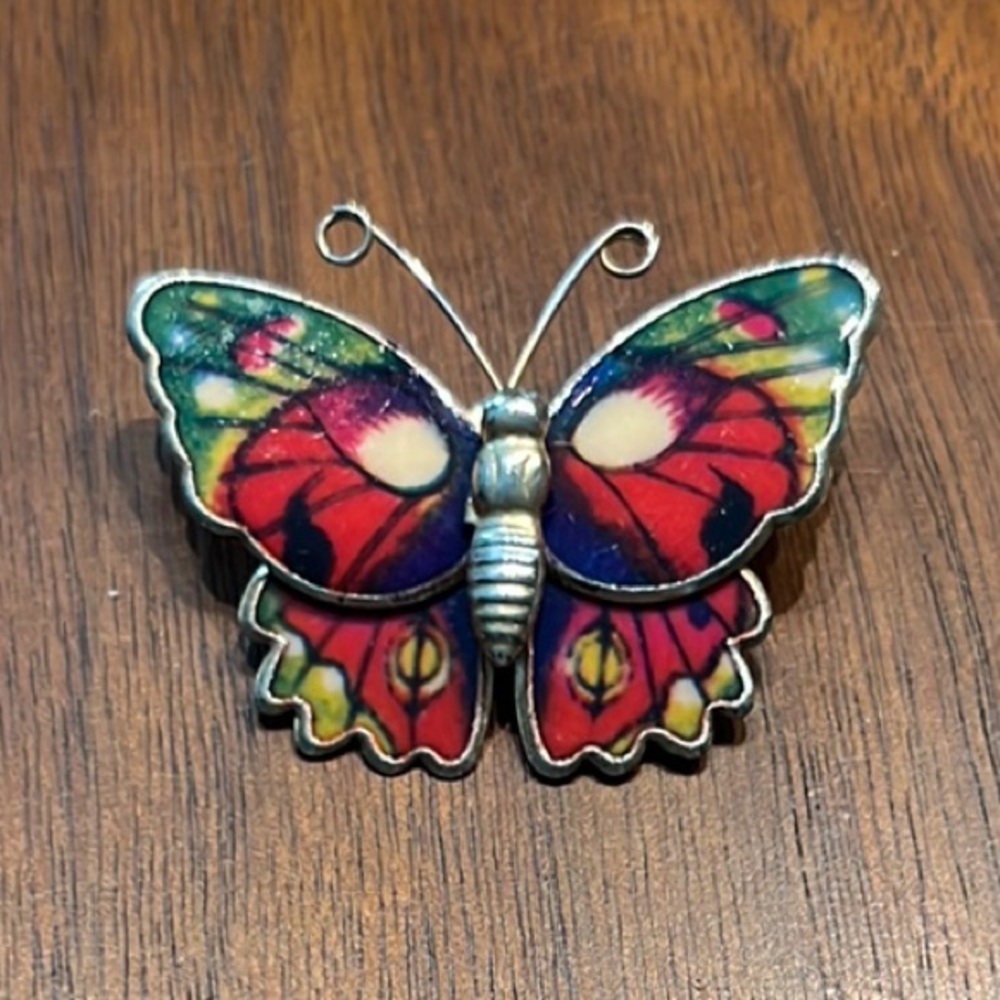 Colorful Butterfly Brooch